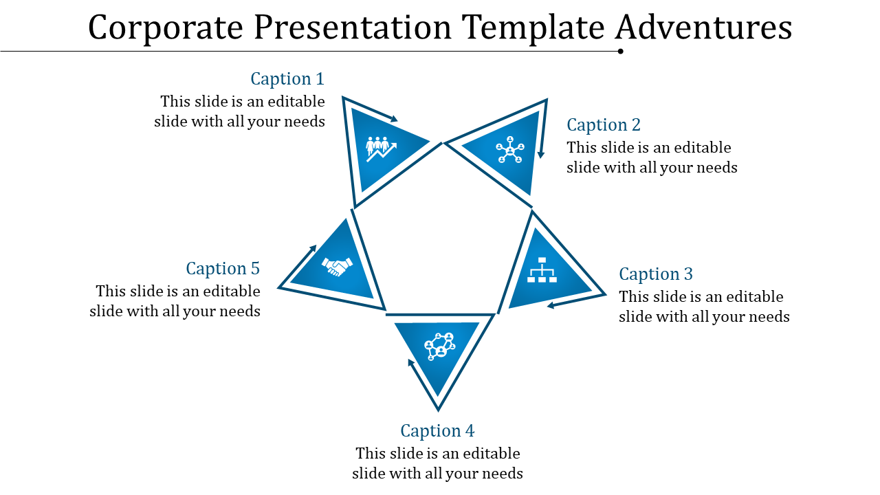 corporate presentation template-Corporate Presentation Template Adventures-BLUE